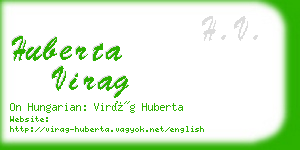 huberta virag business card